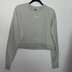 LKSD crew neck cropped sweatshirt